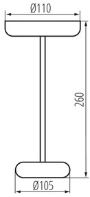 Lampă LED reîncărcabilă dimabilă Kanlux 37313 FLUXY LED/1,7W/1800 mAh IP44 verde