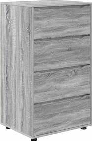 vidaXL Dulapuri de depozitare 2 pcs Gri Sonoma 60 x 48 x 105 cm