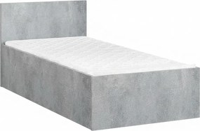 Pat SOFIA 90 x 200 cm, beton Saltele: Fara saltea, Somiera pat: Fara somiera