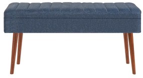 Bancă Vlasta 4 (Nuc + albastru închis) . 1092783