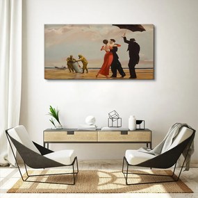 Tablou canvas Salvare pe plajă Banksy