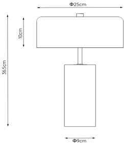 Lampă de masă Lucide 34540/03/31 MIRASOL 3xG9/7W/230V alb/auriu
