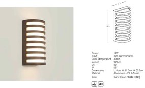 Aplica de exterior LED design decorativ IP65 Elys I