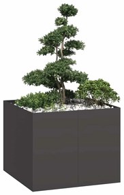 vidaXL Jardinieră Negru 100x100x80 cm Oțel
