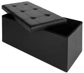 Deuba Cutie depozitare neagra - 80 x 40 x 40 cm