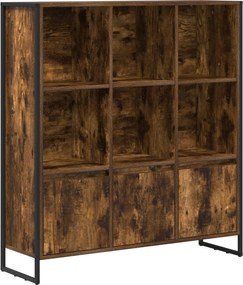 vidaXL Dulap pentru cărți 2 pcs Stejar fumuriu 99,5 x 30 x 108 cm