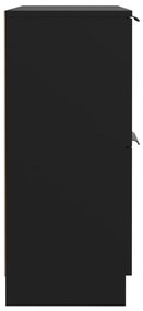 Servanta, negru, 60x30x70 cm, lemn prelucrat 1, Negru