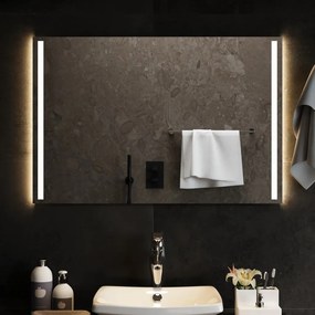 Oglinda de baie cu LED, 90x60 cm