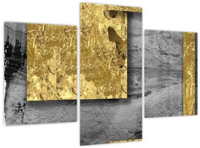 Tablou - Pătrate de aur N⁰2 (90x60 cm)