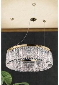 Lustra cristal Asfour design modern de lux Ring 24K 80cm gold plated
