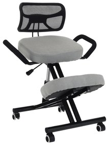 Fotoliu de birou ergonomic Rusu (gri maro). 1016070