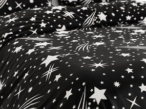 Lenjerie de pat din bumbac NIGHT SKY negre