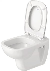 Duravit 45351900A1 - Vas WC suspendat D-CODE cu capac, ceramică/alb lucios