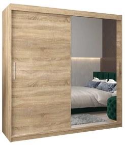 Dulap de haine 200 cm Toki 2 (stejar sonoma + stejar sonoma). 1065026