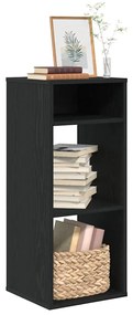 vidaXL Bibliotecă, negru, 34x31x80 cm, lemn prelucrat