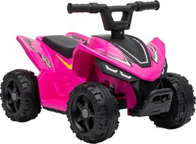 AIYAPLAY ATV Electric pentru Copii 18-48 Luni, 6V, 2 km/h, Sarcină 25 kg, Fuchsia | Aosom Romania