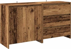 vidaXL Bufetă 2 piese Lemn vechi Lemn prelucrat