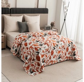 Cuvertura de pat cu model AUTUMN LEAVES, colorata Dimensiune: 170 x 210 cm