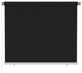 Jaluzea tip rulou de exterior, 180 x 140 cm,negru Negru, 180 x 140 cm
