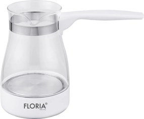 Ibric electric Floria ZLN8139 Alb, carcasa din sticla, capacitate de 0.5 Litri, putere 800W