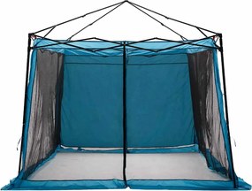 vidaXL Cort interior cu acoperiș albastru 303 x 303 x 196 cm tafta