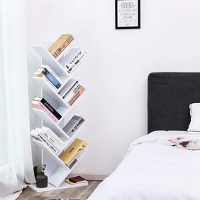 Biblioteca Vintage Tree Alb, 50 Cm