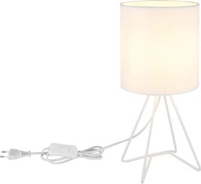 Globo 21734W - Lampă de masă TAMIAN 1xE14/40W/230V albă
