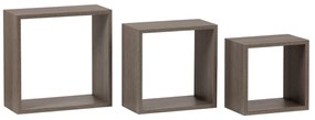 Set etajere de perete P-008, stejar sonoma închis, set 3 buc.