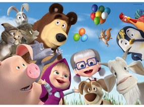 PUZZLE MARE DE PODEA MASHA SI URSUL 24 PIESE - RAVENSBURGER (RVSPC03133)