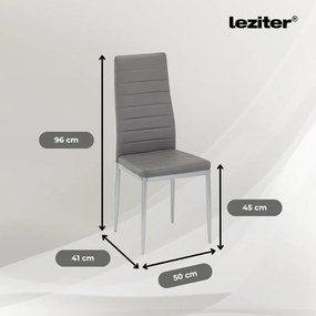 Renton 6+1 set de luat masa gri-gri