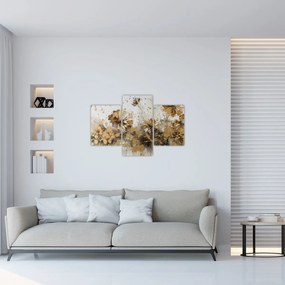 Tablou - pictură abstractă florală (90x60 cm)