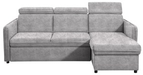 Coltar ALECHANDRO universal gri deschis, 220x140x84/97 cm