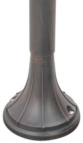 Stalp de iluminat pentru gradina, bronz, 120 cm, aluminiu, E27 Bronz, 1, Bronz
