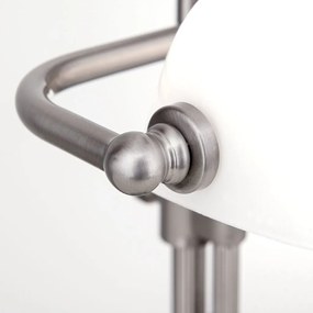 Veioza/Lampa de masa stil clasic HARVARD satin/alb