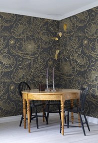 Fototapet, Golden Poppy, Midnight, Rebel Walls
