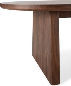 Masă de dining cu aspect de lemn de nuc 100x200 cm Blair – MOME