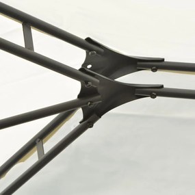 Cort de gradina cu perdele 4 x 3 m, alb