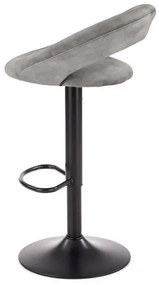 Scaun de bar H102 velvet gri