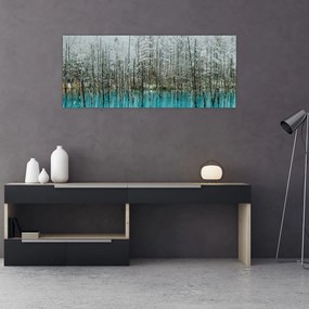 Tablou - Pescărie turcoaz, Biei, Japonia (120x50 cm)