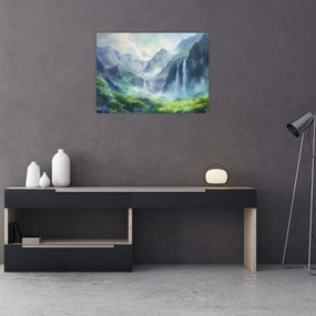 Tablou - Valea cascadelor (70x50 cm)