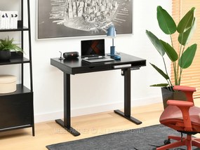 Masă PC Osto 100 (lemn negru + negru). 1109817