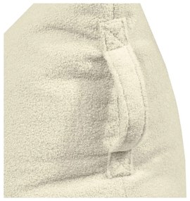 Fotoliu puf pentru copii crem cu tapițerie din țesătură bouclé Razzy – SLOWDOWN