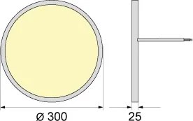 Plafonieră LED SIMEN LED/24W/230V 4000K IP40 Ø 30 cm albă UGR<19