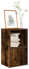 vidaXL Bibliotecă, stejar fumuriu, 31x24x52 cm, lemn prelucrat