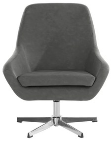 Fotoliu gri cu tapițerie din imitație de piele Naomi - Støraa