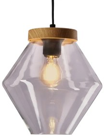 Pendul pe cablu BRELS 1xE27/40W/230V, transparent