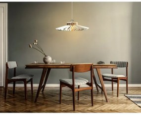 Lustră pe cablu 1xE27/60W/230V alb d. 52 cm