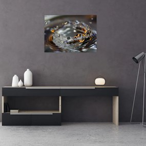 Tablou pe sticlă cu brățara din picături de apă (70x50 cm)