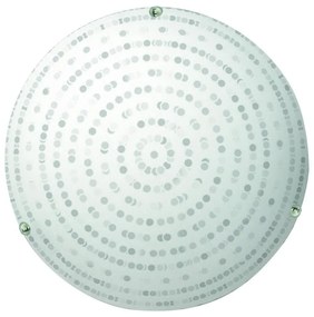 Plafonieră albă cu abajur din sticlă ø 30 cm Circle – Candellux Lighting