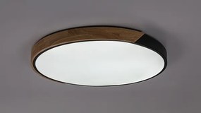 Rabalux 71418 - Lampă LED de tavan MAPLE2 42W/230V 3000/4000/6500K negru/stejar Ø61 cm